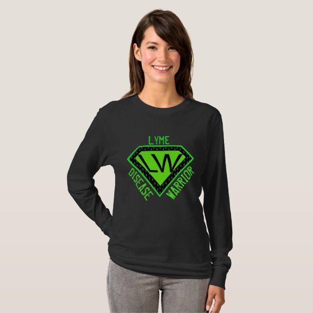 Lyme Disease Warrior Superhero Shirt (Vorne ganz)