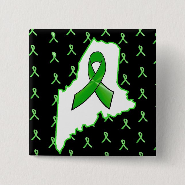 Lyme-Erkrankung Bewusstsein im Maine-Button Button (Vorderseite)