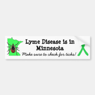 Lyme-Erkrankung Bewusstsein im Minnesota-Autoaufkl Autoaufkleber