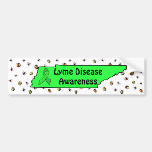 Lyme-Erkrankung Bewusstsein im Tennessee-Autoaufkl Autoaufkleber