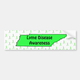 Lyme-Erkrankung Bewusstsein im Tennessee-Autoaufkl Autoaufkleber