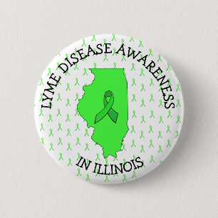 Lyme-Erkrankung Bewusstsein in Illinois-Button Button