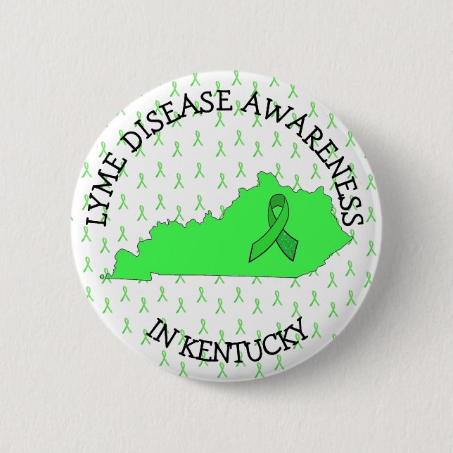 Lyme-Erkrankung Bewusstsein in Kentucky Button (Vorderseite)