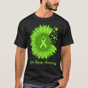 Lyme-Erkrankung Bewusstsein Sonnenblumen Grüner Ri T-Shirt