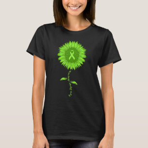 Lyme-Erkrankung Bewusstsein Sonnenblumen Grüner Ri T-Shirt