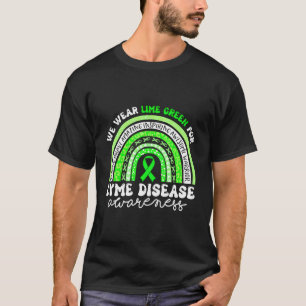 Lyme-Erkrankung Sensibilisierung für kalkgrüne Lym T-Shirt