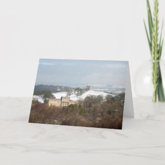 Lyme Hall und der Käfig Winter Dankeskarte