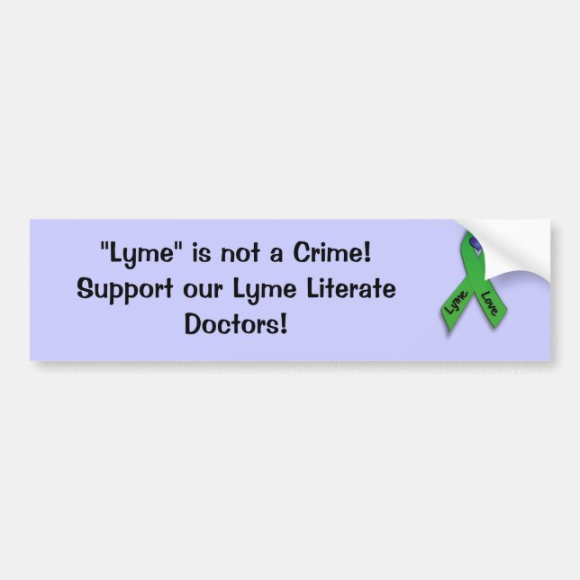 "Lyme" ist nicht ein Verbrechen Autoaufkleber (Vorne)