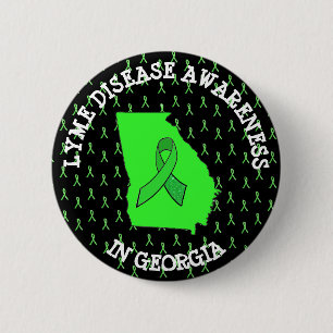 Lyme-Krankheit Bewusstsein in Georgia-Schaltfläche Button