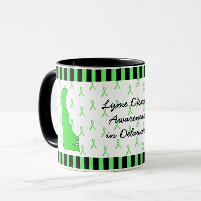Lyme-Krankheit in Delaware Kaffeepause Tasse (Vorderseite Links)