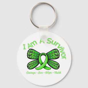 Lyme-Krankheit Schmetterling Ich bin ein Überleben Schlüsselanhänger