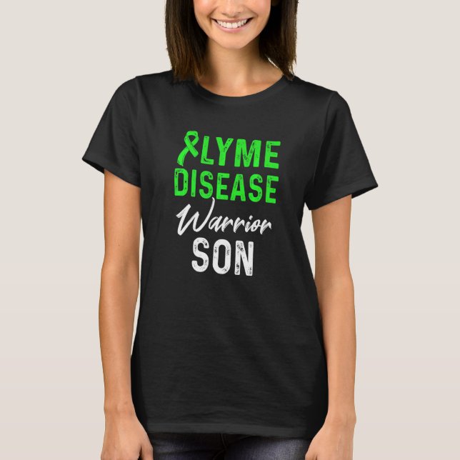 Lyme-Krankheit Survivor Krieger-Bewusstsein 35 T-Shirt (Vorderseite)