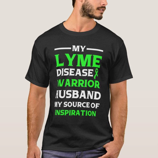 Lyme-Krankheit Survivor-Krieger-Bewusstsein T-Shirt (Vorderseite)