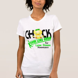 Lyme Krankheits-Küken gegangenes Limones Grün 2 T-Shirt