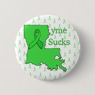 "Lyme nervt" in Louisiana Button