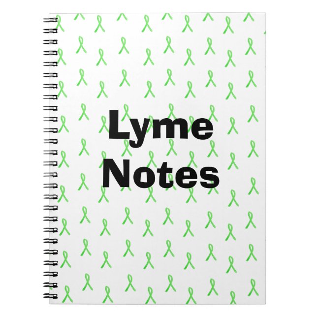 Lyme Notes Lyme disease Awareness Ribbbons Notizblock (Vorderseite)