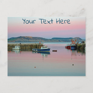 Lyme Regis anpassbare Postkarte