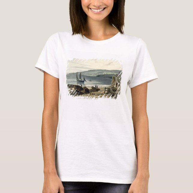 Lyme Regis, aus Charmouth, Dorset, aus "A Voyage" T-Shirt (Vorderseite)