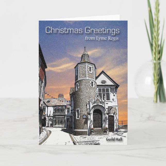 Lyme Regis Christmas Card Feiertagskarte (Vorderseite)