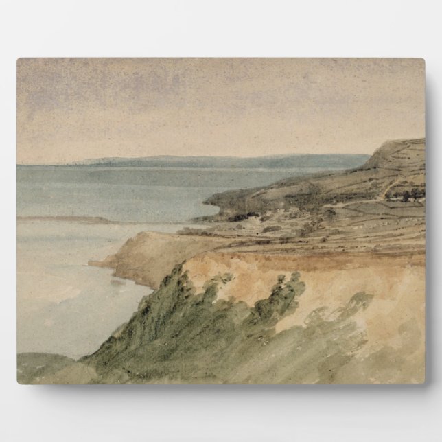Lyme Regis, Dorset, c.1797 (w/c über Bleistift auf Fotoplatte (Vorderseite)