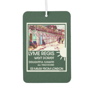 Lyme Regis Dorset England Vintag British Holiday Autolufterfrischer
