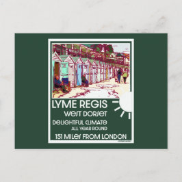 Lyme Regis Dorset England Vintag British Holiday Postkarte