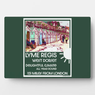Lyme Regis Dorset England Vintage Britischer Urlau Fotoplatte