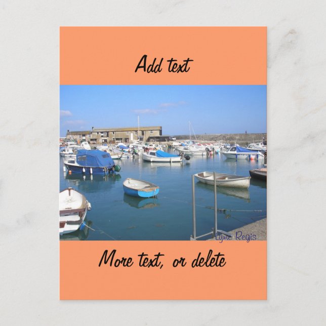 Lyme Regis, Dorset Postkarte (Vorderseite)