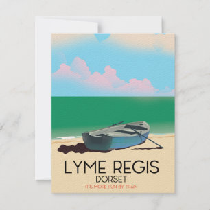 Lyme Regis, Dorset Vintage-Reiseposter.