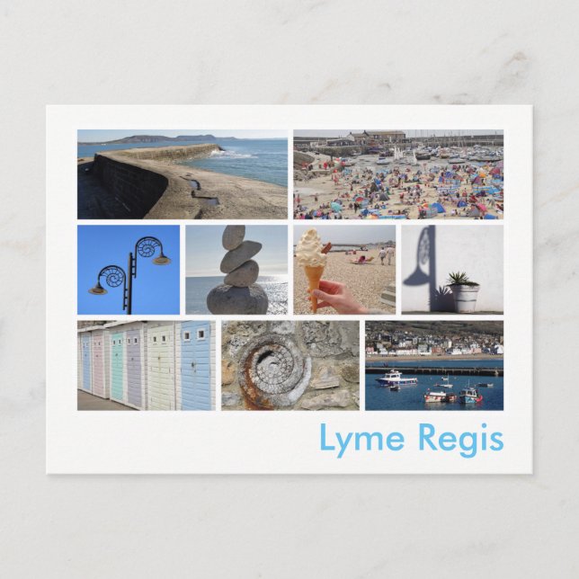 Lyme Regis multiimage Postkarte (Vorderseite)