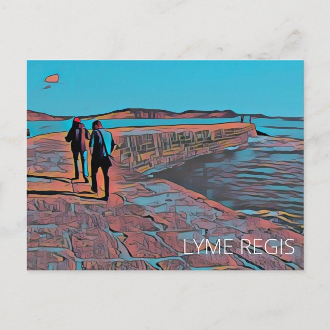 Lyme Regis Postkarte (Vorderseite)