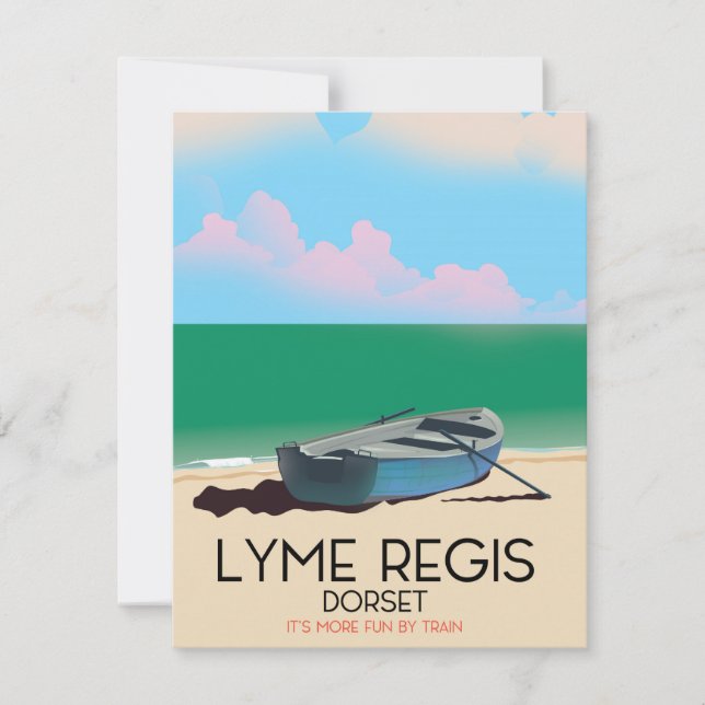 Lyme Regis, Vintage Reiseplakat. (Vorderseite)