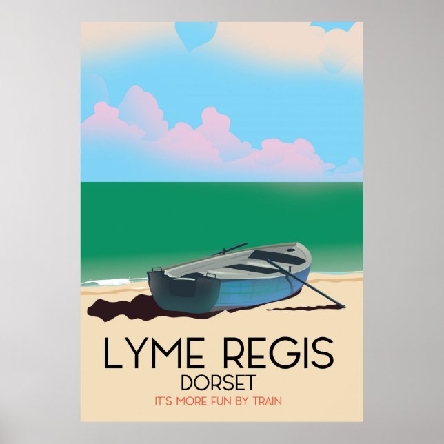Lyme Regis, Vintage Reiseplakat. Poster (Vorne)