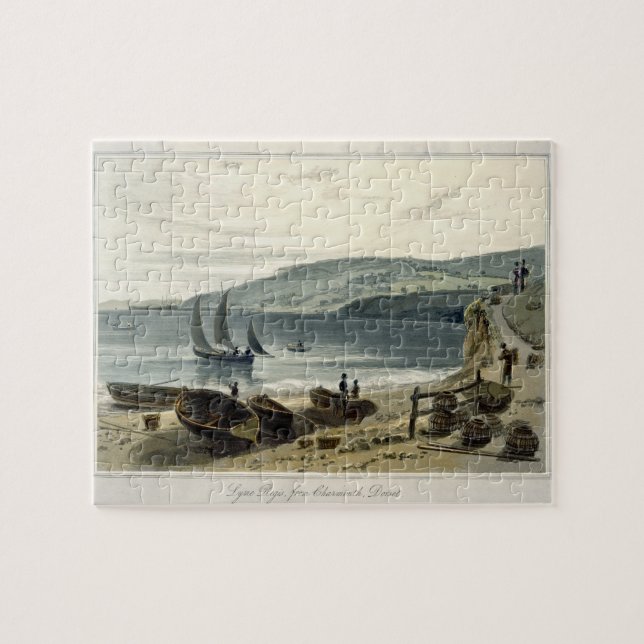 Lyme Regis, von Charmouth, Dorset, von 'einer Puzzle (Horizontal)