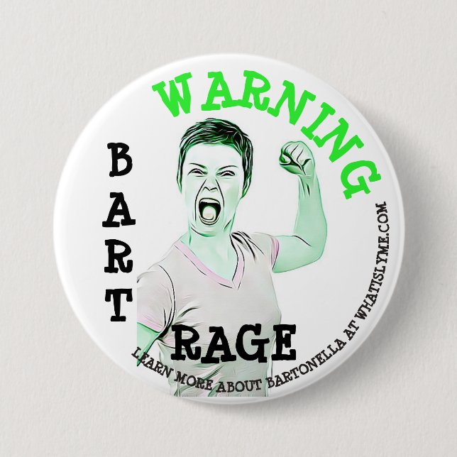 Lyme-Syndrom, Schaltfläche "Bart Rage" Button (Vorderseite)