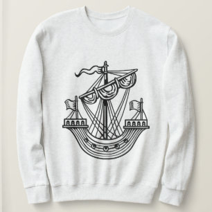Lymphad (Heraldisches Schiff) - Schwarzer T - Shir Sweatshirt