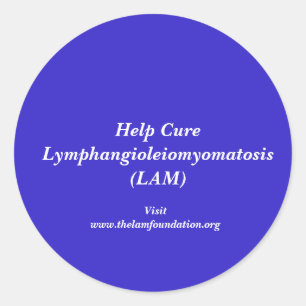 Lymphangioleiomyomatose Runder Aufkleber