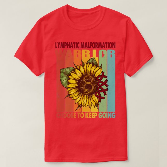 Lymphatische Malformation Warrior entscheidet sich T-Shirt (Design vorne)