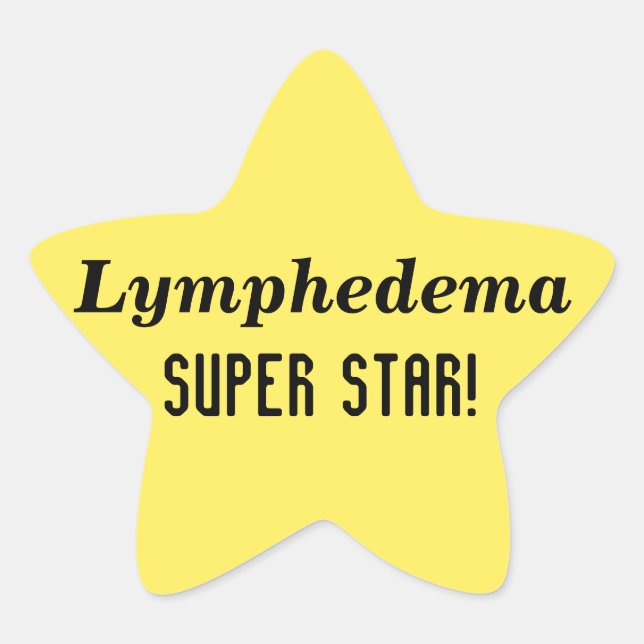 Lymphedema Super Star Stickers (Vorderseite)