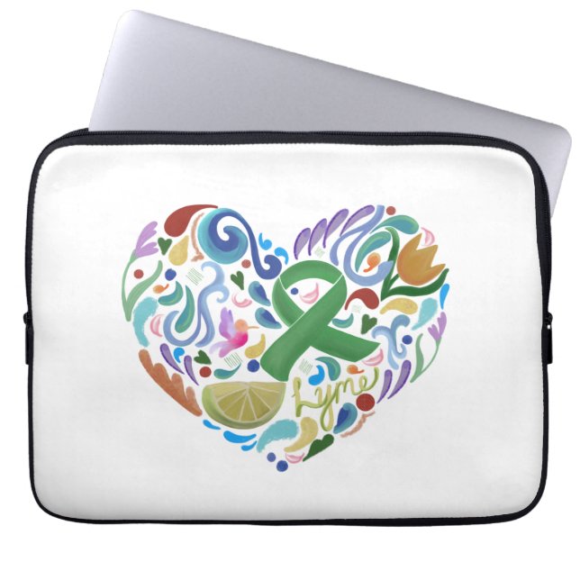 Lympherkrankung Gaben-Awareness Laptop-Computerabd Laptopschutzhülle (Vorderseite)