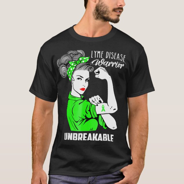 Lympherkrankungen Krieger Unzerbrechliche Geschenk T-Shirt (Vorderseite)