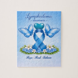 Lymphödem-Bewusstseins-Puzzle Puzzle
