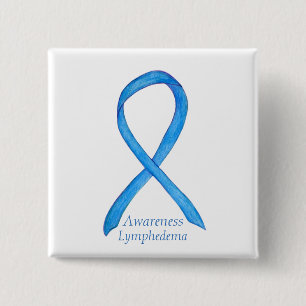 Lymphodemisches Button für Bewusstseinsbildung