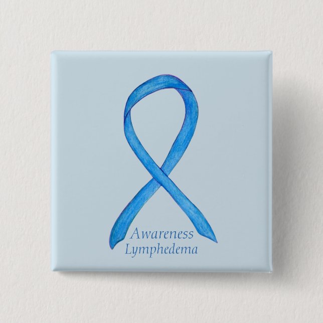 Lymphodemisches Button zur Bewusstseinsbildung Rib (Vorderseite)