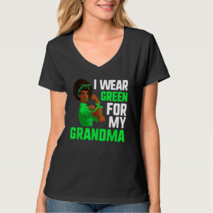 Lymphom Afro Schwarz Rosie Ich Trage Grün Für Mei T-Shirt