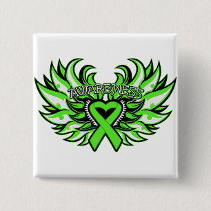 Lymphom Awareness Heart Wings.pnng Button