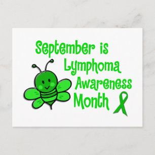 Lymphom Awareness Month Bee 1,3 Postkarte