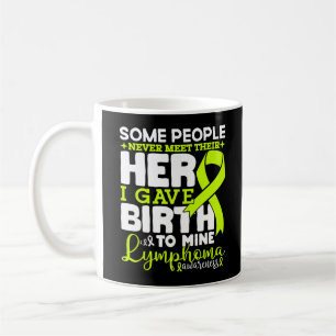 Lymphom-Bewusstsein Einige Menschen treffen ihren  Kaffeetasse