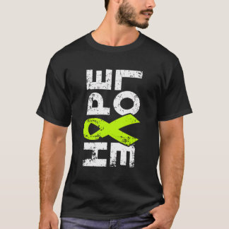 Lymphom Bewusstsein Hoffnung Liebe Linke Grüne Sch T-Shirt