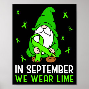 Lymphom-Bewusstsein Im September tragen wir Lime G Poster